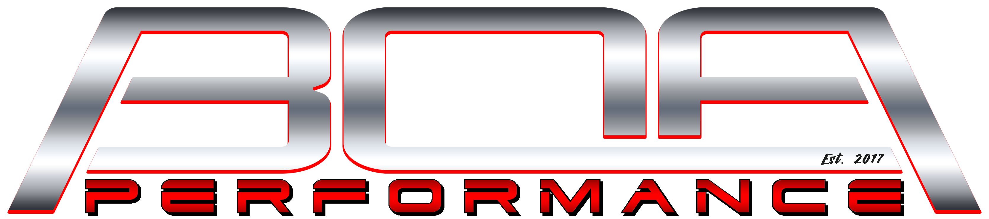 BOA Performance Silber Text